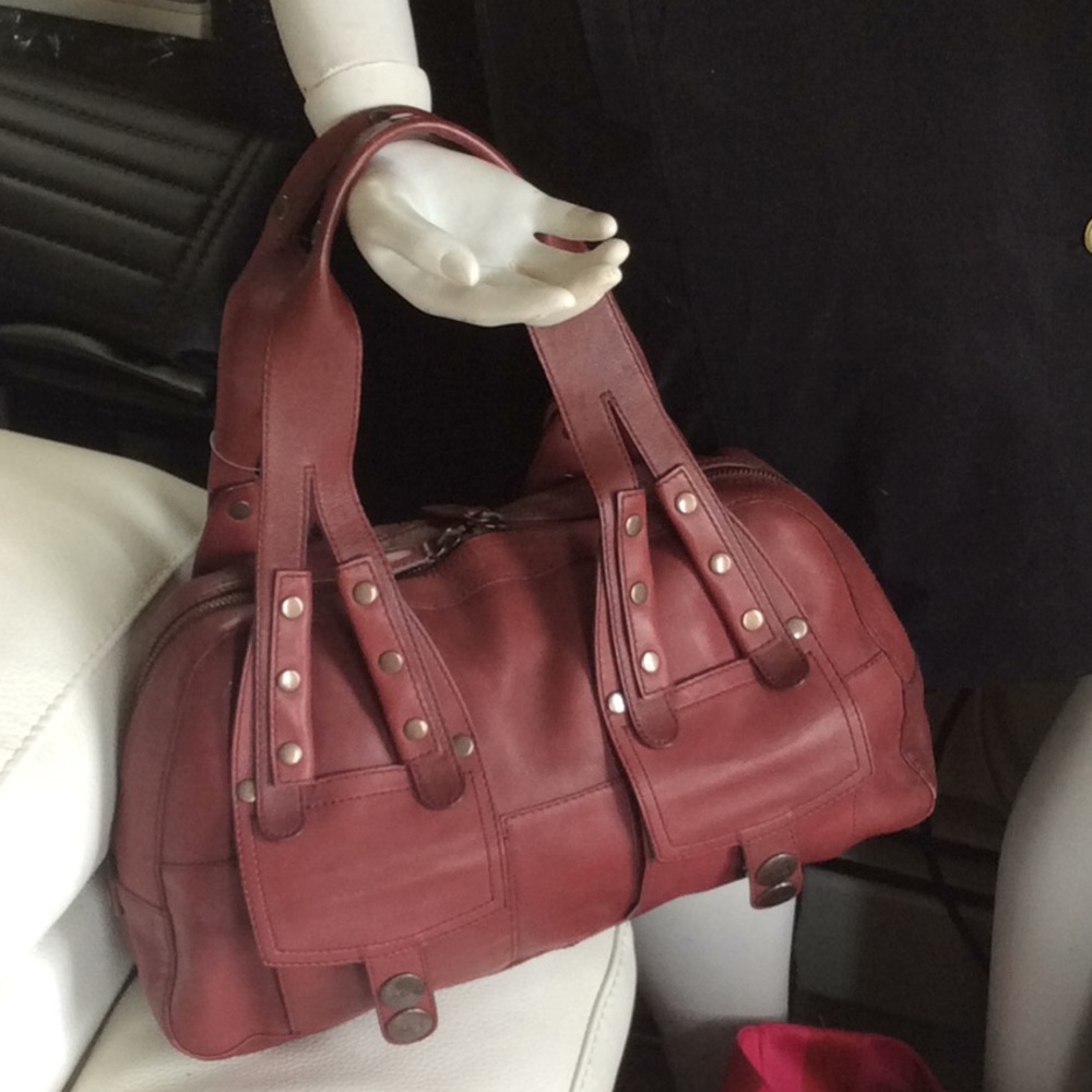 Marc Jacobs Leather Bag Classic red brown